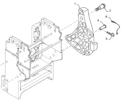87712324 - Кронштейн правый (31мм отв.) нав. зад. TGT8./Mg.