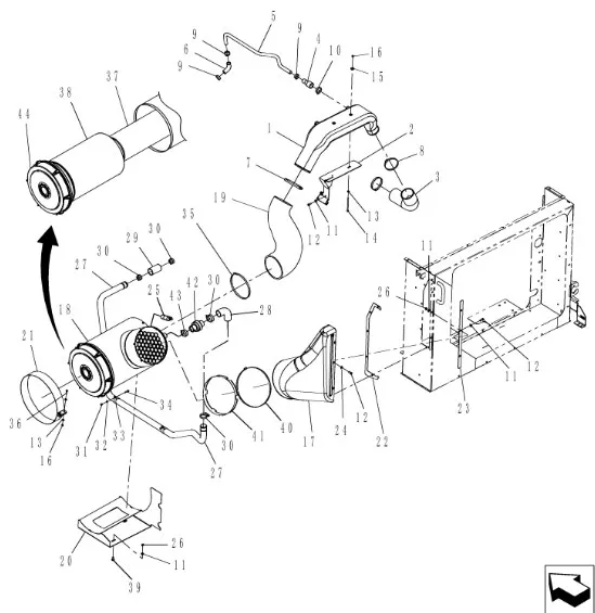 87562687 - Корпус воздушного фильтра