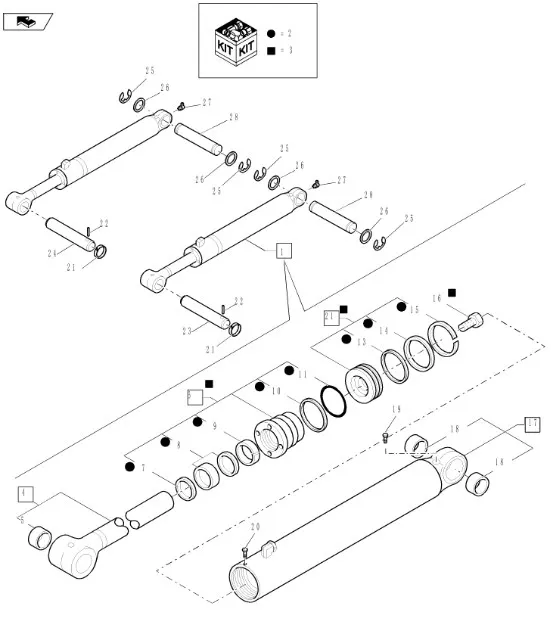 87415116 - фланец штока гидроцилиндра