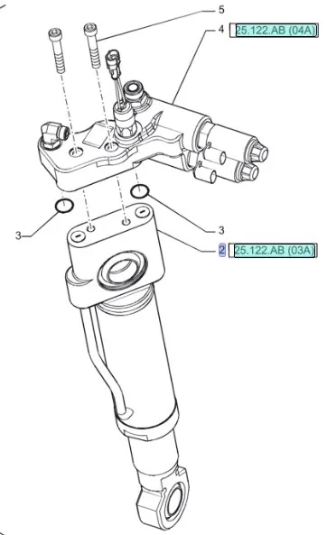 87648501 - Гидравлический цилиндр